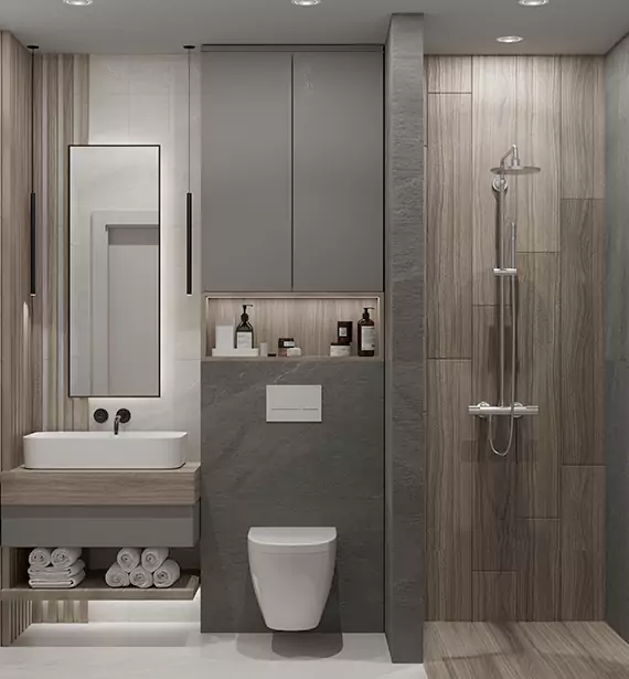 Modern Small Bathroom Remodel in Freeport, MN