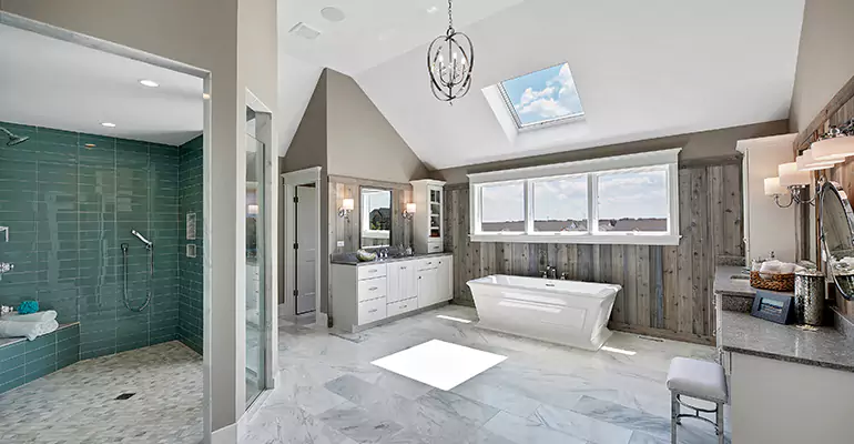 Guest Bathroom Flooring Remodel in Freeport